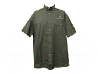 Krieghoff Short Sleeve Button Down Mesh Back Shirt by Bob Allen, Sage