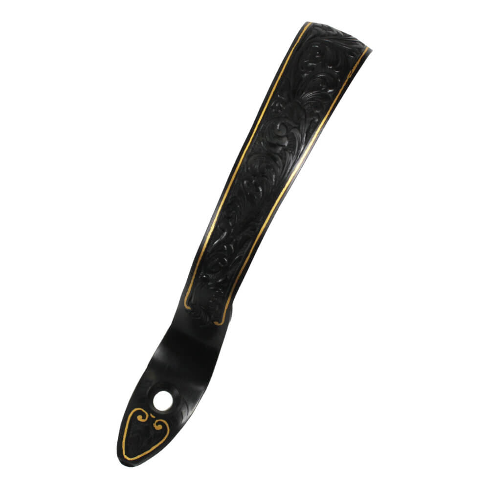 K-80 Trigger Guard, Blued, Custom Scroll with Gold
