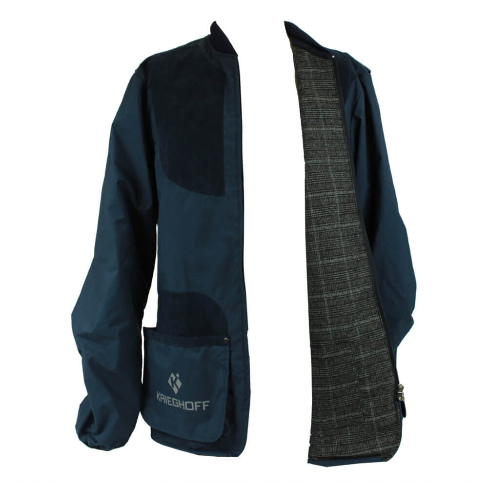 Krieghoff Microfiber Shooting Jacket by Castellani, Navy Blue