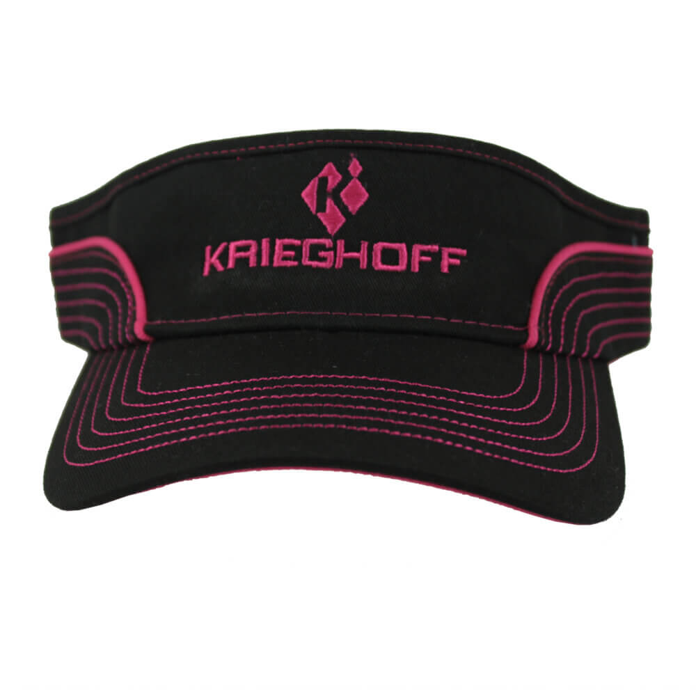 Krieghoff Ladies’ Visor, Black/Pink